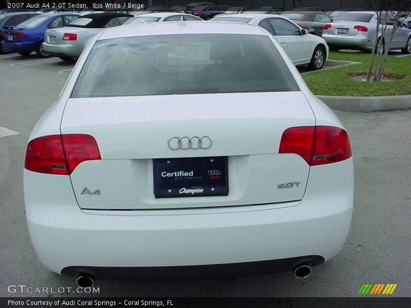 Ibis White / Beige 2007 Audi A4 2.0T Sedan
