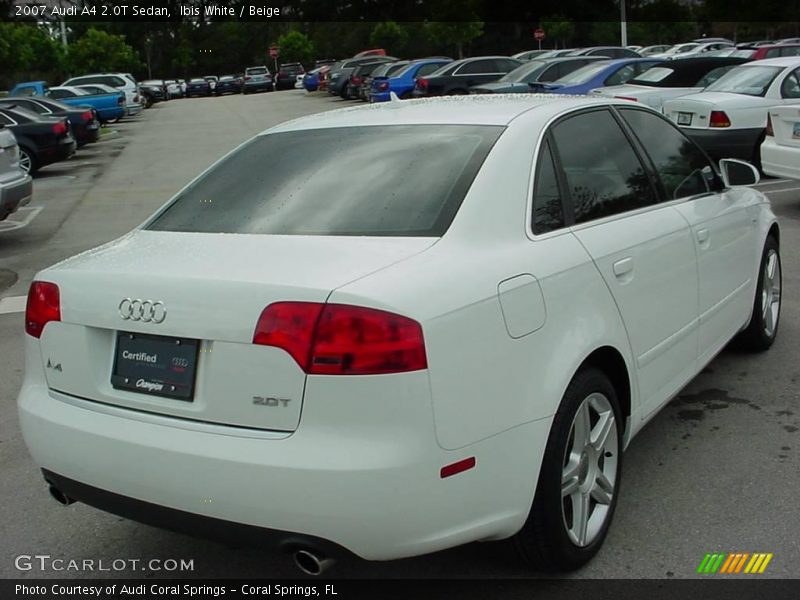Ibis White / Beige 2007 Audi A4 2.0T Sedan