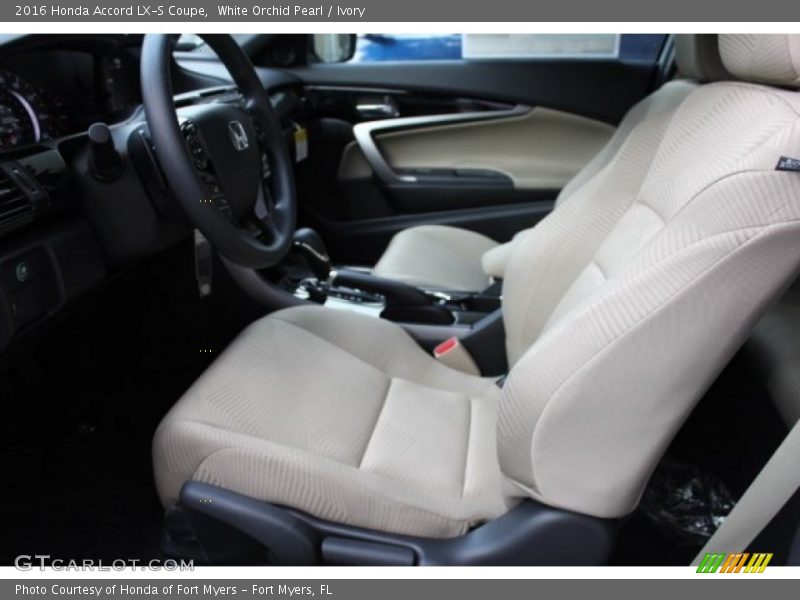 White Orchid Pearl / Ivory 2016 Honda Accord LX-S Coupe