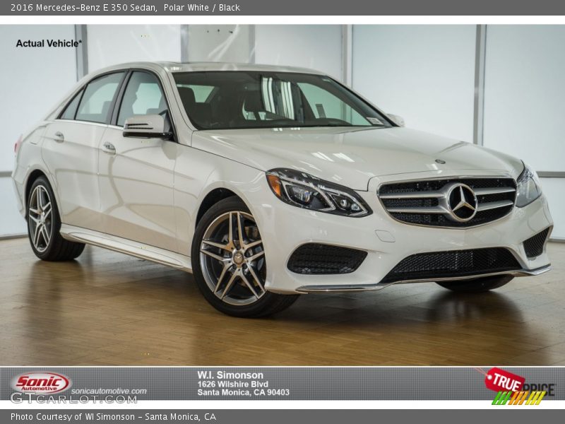 Polar White / Black 2016 Mercedes-Benz E 350 Sedan