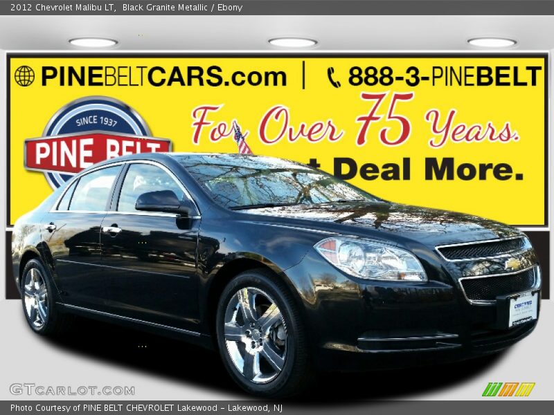 Black Granite Metallic / Ebony 2012 Chevrolet Malibu LT
