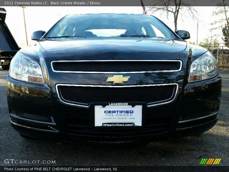 Black Granite Metallic / Ebony 2012 Chevrolet Malibu LT