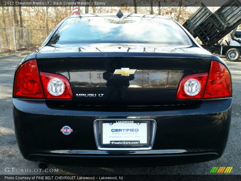 Black Granite Metallic / Ebony 2012 Chevrolet Malibu LT