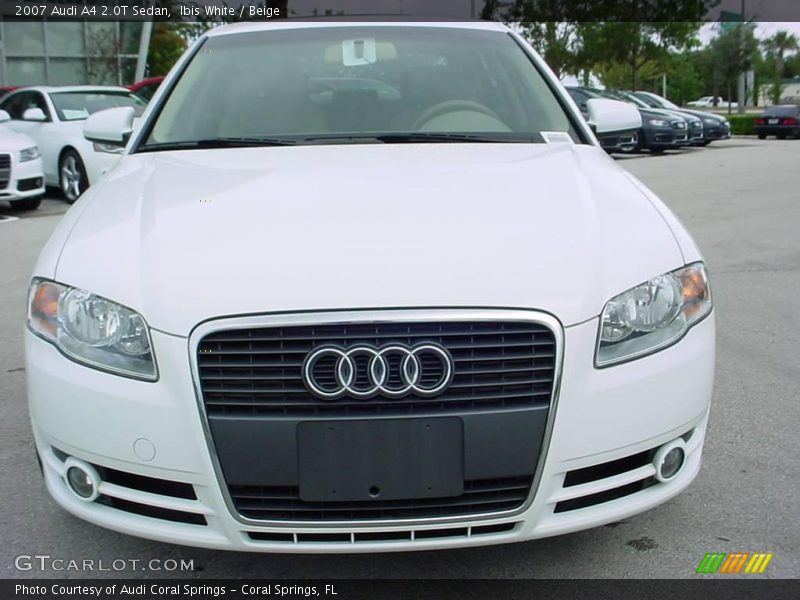 Ibis White / Beige 2007 Audi A4 2.0T Sedan