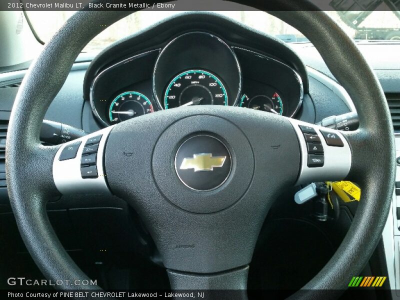 Black Granite Metallic / Ebony 2012 Chevrolet Malibu LT