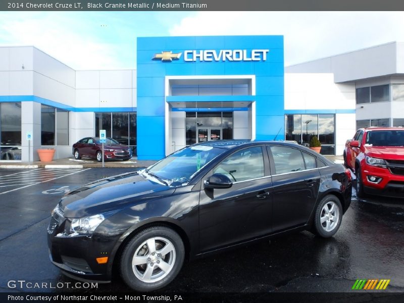 Black Granite Metallic / Medium Titanium 2014 Chevrolet Cruze LT