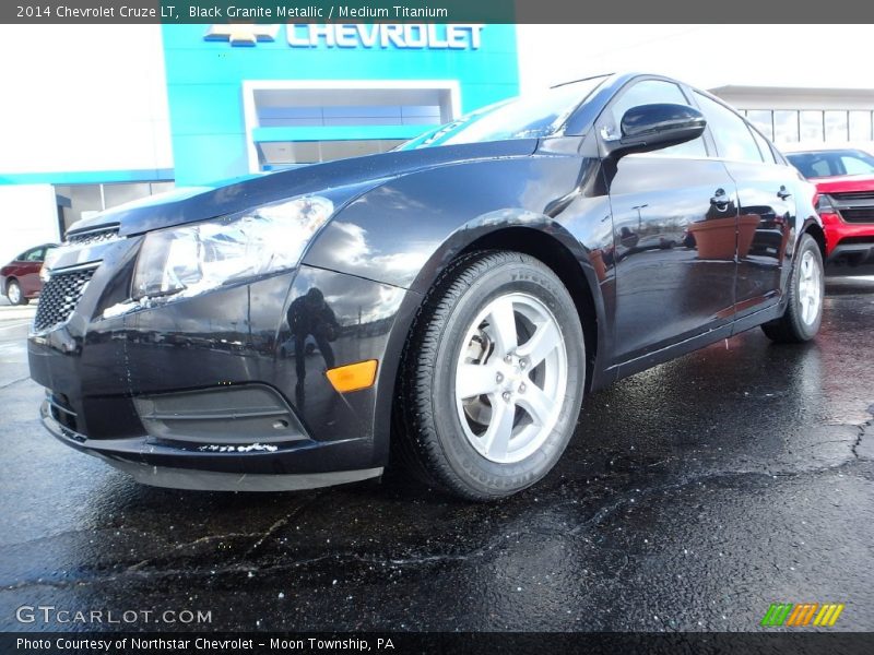 Black Granite Metallic / Medium Titanium 2014 Chevrolet Cruze LT