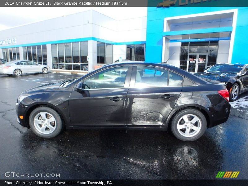 Black Granite Metallic / Medium Titanium 2014 Chevrolet Cruze LT