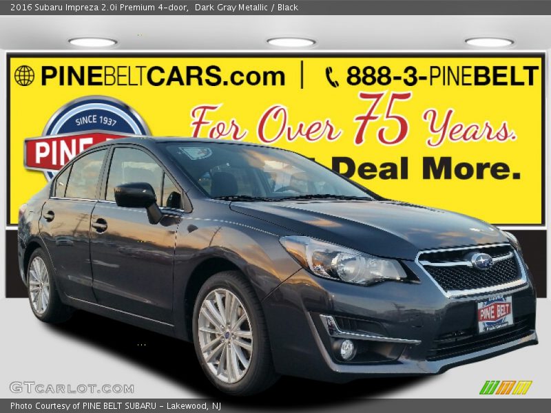 Dark Gray Metallic / Black 2016 Subaru Impreza 2.0i Premium 4-door