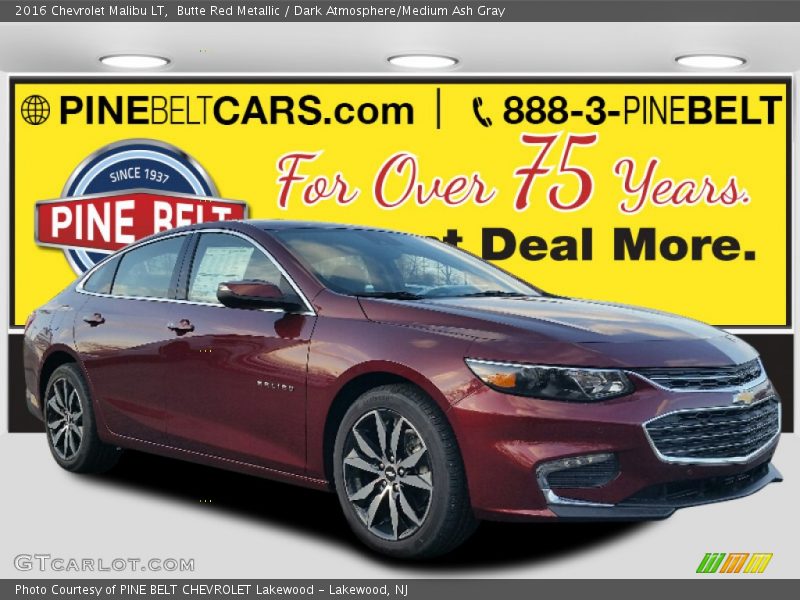 Butte Red Metallic / Dark Atmosphere/Medium Ash Gray 2016 Chevrolet Malibu LT