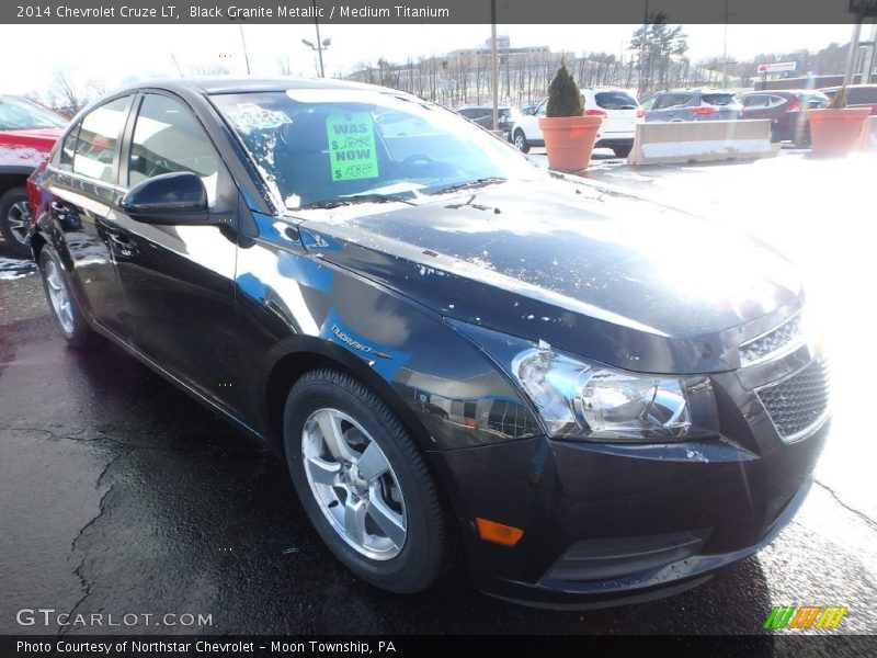 Black Granite Metallic / Medium Titanium 2014 Chevrolet Cruze LT