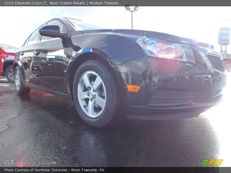 Black Granite Metallic / Medium Titanium 2014 Chevrolet Cruze LT