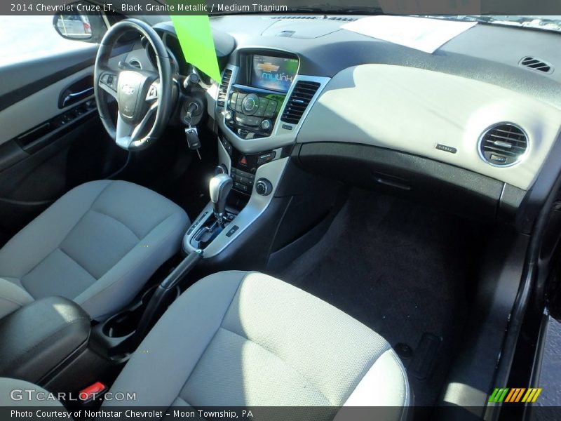 Black Granite Metallic / Medium Titanium 2014 Chevrolet Cruze LT