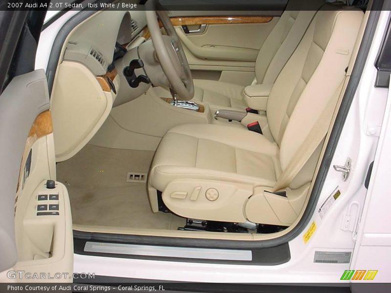 Ibis White / Beige 2007 Audi A4 2.0T Sedan