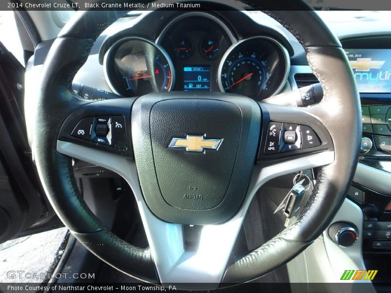 Black Granite Metallic / Medium Titanium 2014 Chevrolet Cruze LT