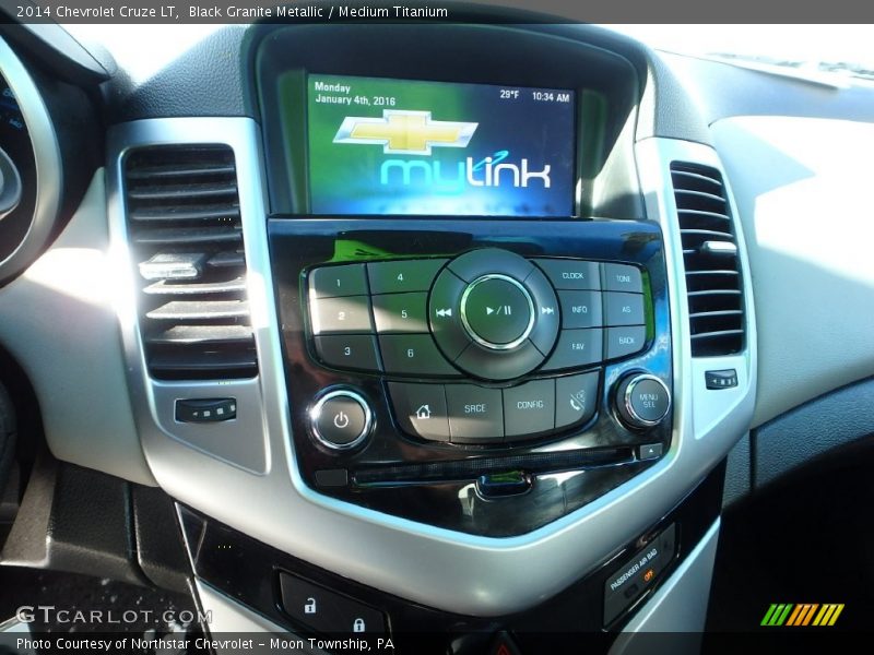 Black Granite Metallic / Medium Titanium 2014 Chevrolet Cruze LT