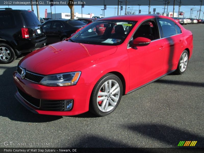 Tornado Red / Titan Black 2012 Volkswagen Jetta GLI