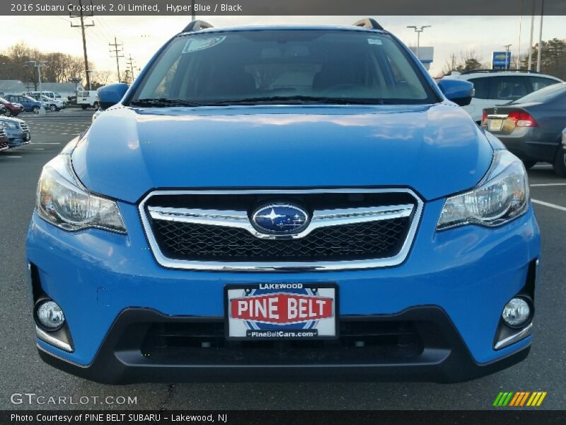 Hyper Blue / Black 2016 Subaru Crosstrek 2.0i Limited