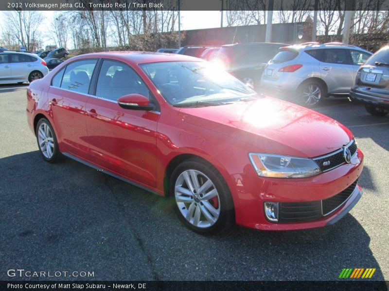 Tornado Red / Titan Black 2012 Volkswagen Jetta GLI