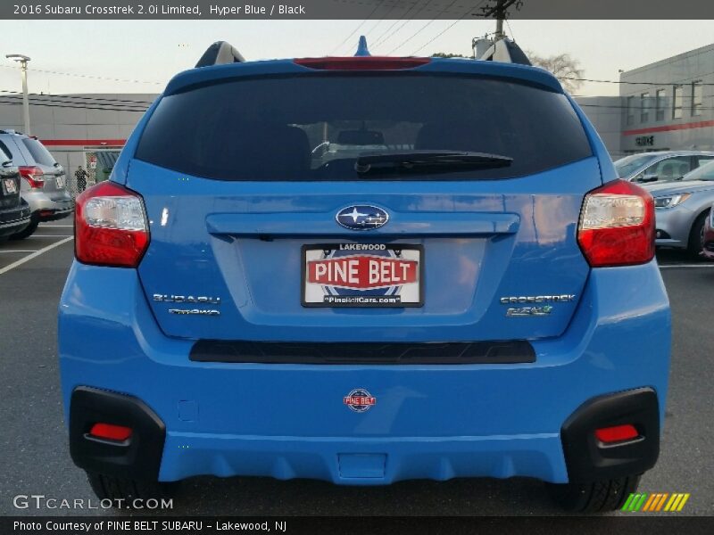Hyper Blue / Black 2016 Subaru Crosstrek 2.0i Limited