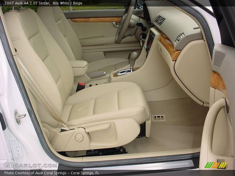Ibis White / Beige 2007 Audi A4 2.0T Sedan