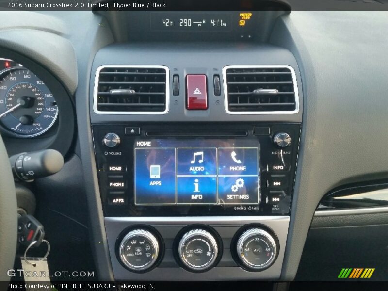Hyper Blue / Black 2016 Subaru Crosstrek 2.0i Limited