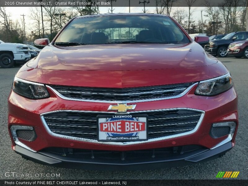 Crystal Red Tintcoat / Jet Black 2016 Chevrolet Malibu LT