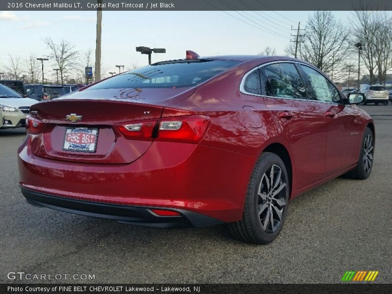 Crystal Red Tintcoat / Jet Black 2016 Chevrolet Malibu LT