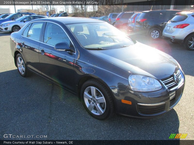 Blue Graphite Metallic / Art Grey 2009 Volkswagen Jetta SE Sedan