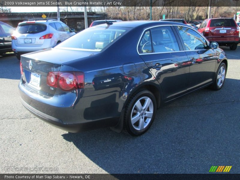 Blue Graphite Metallic / Art Grey 2009 Volkswagen Jetta SE Sedan