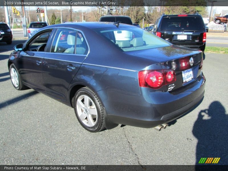 Blue Graphite Metallic / Art Grey 2009 Volkswagen Jetta SE Sedan