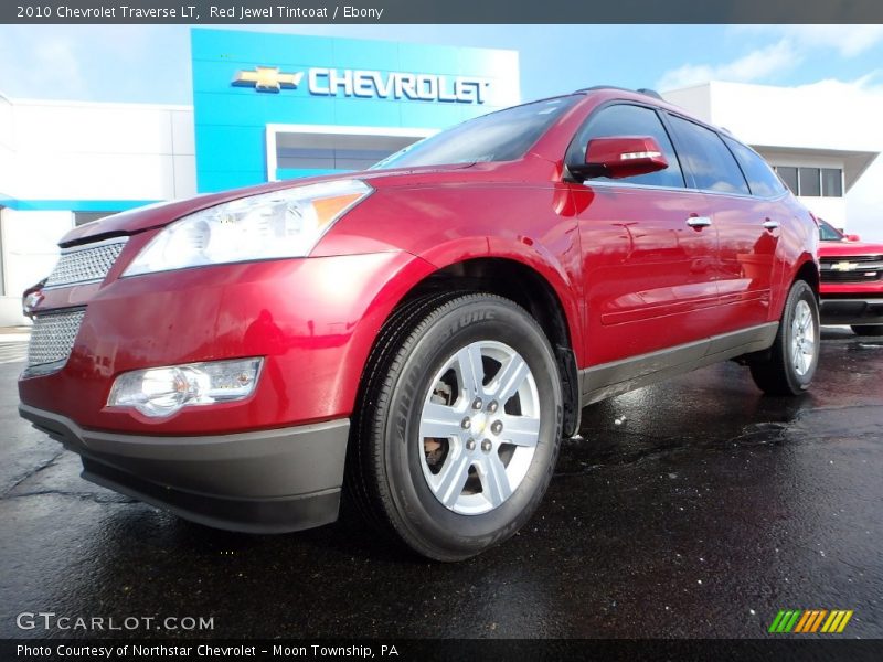 Red Jewel Tintcoat / Ebony 2010 Chevrolet Traverse LT