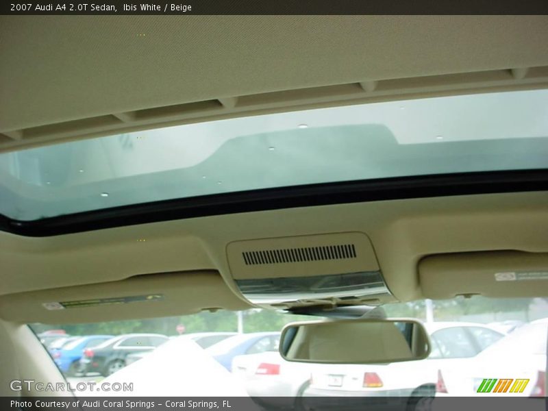 Ibis White / Beige 2007 Audi A4 2.0T Sedan