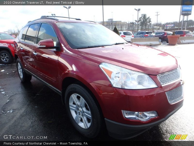 Red Jewel Tintcoat / Ebony 2010 Chevrolet Traverse LT