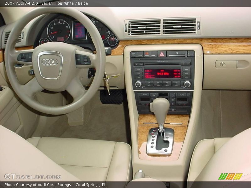 Ibis White / Beige 2007 Audi A4 2.0T Sedan