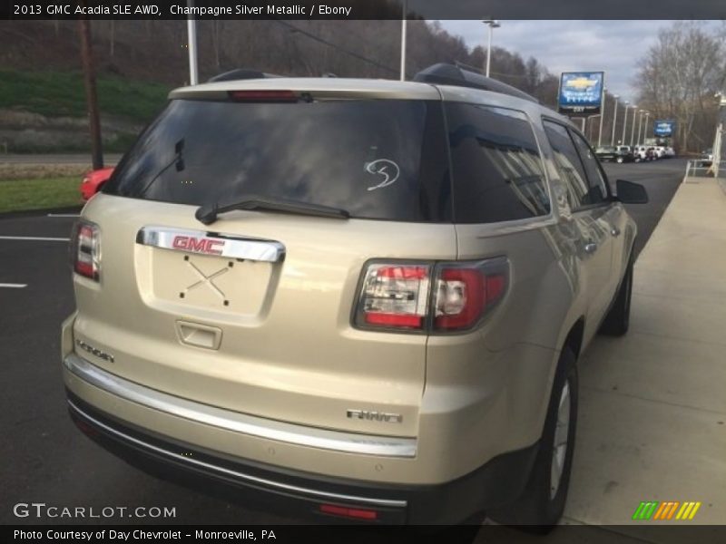 Champagne Silver Metallic / Ebony 2013 GMC Acadia SLE AWD