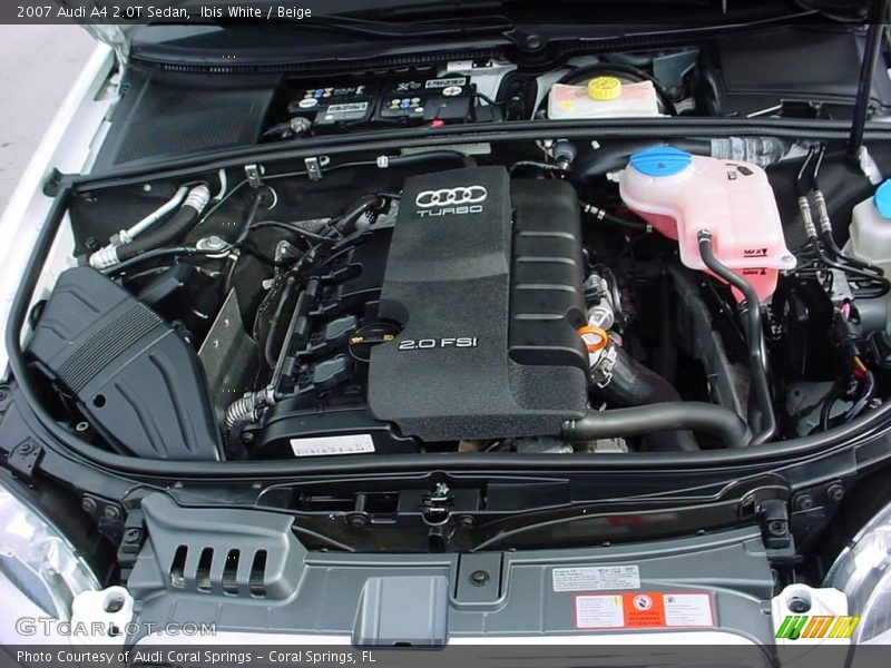 Ibis White / Beige 2007 Audi A4 2.0T Sedan