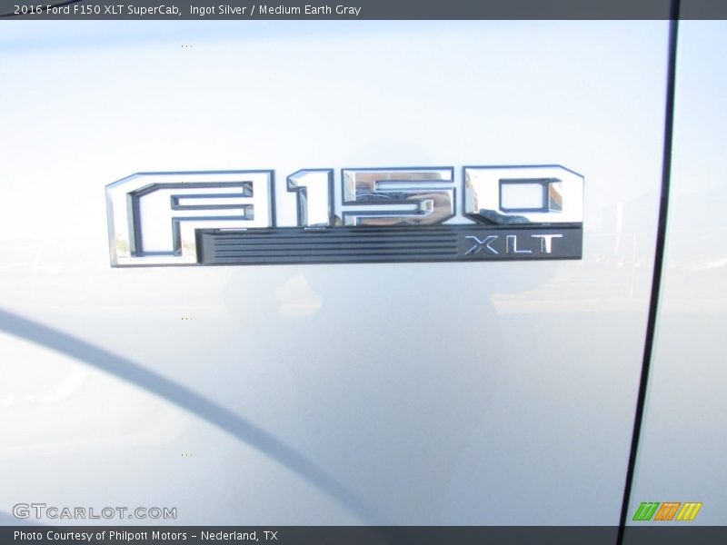Ingot Silver / Medium Earth Gray 2016 Ford F150 XLT SuperCab