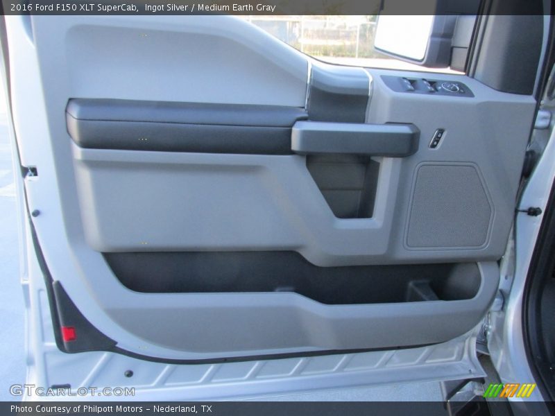 Ingot Silver / Medium Earth Gray 2016 Ford F150 XLT SuperCab