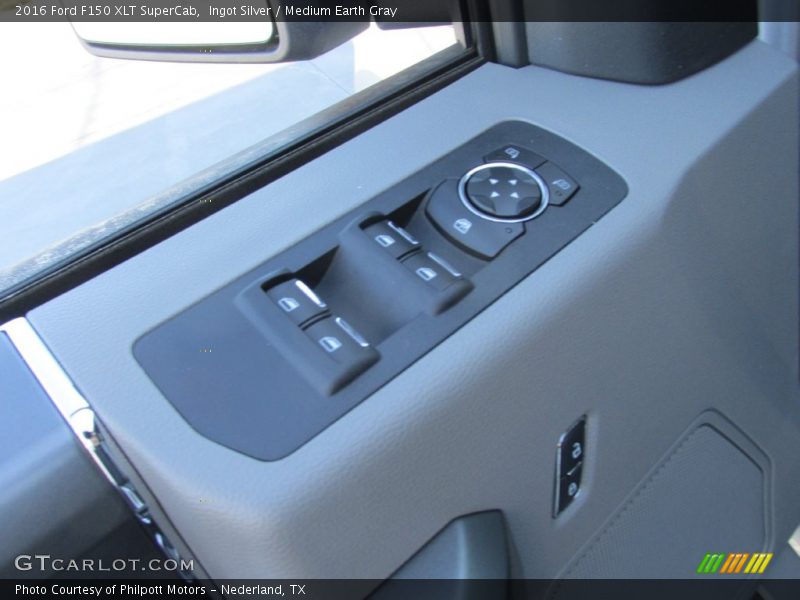 Ingot Silver / Medium Earth Gray 2016 Ford F150 XLT SuperCab