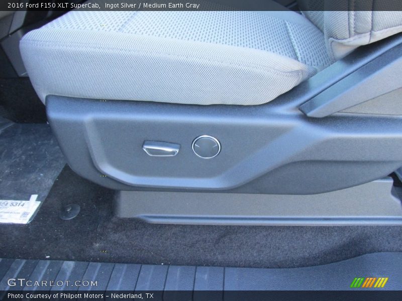 Ingot Silver / Medium Earth Gray 2016 Ford F150 XLT SuperCab