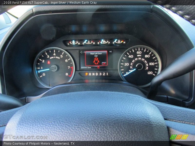 Ingot Silver / Medium Earth Gray 2016 Ford F150 XLT SuperCab