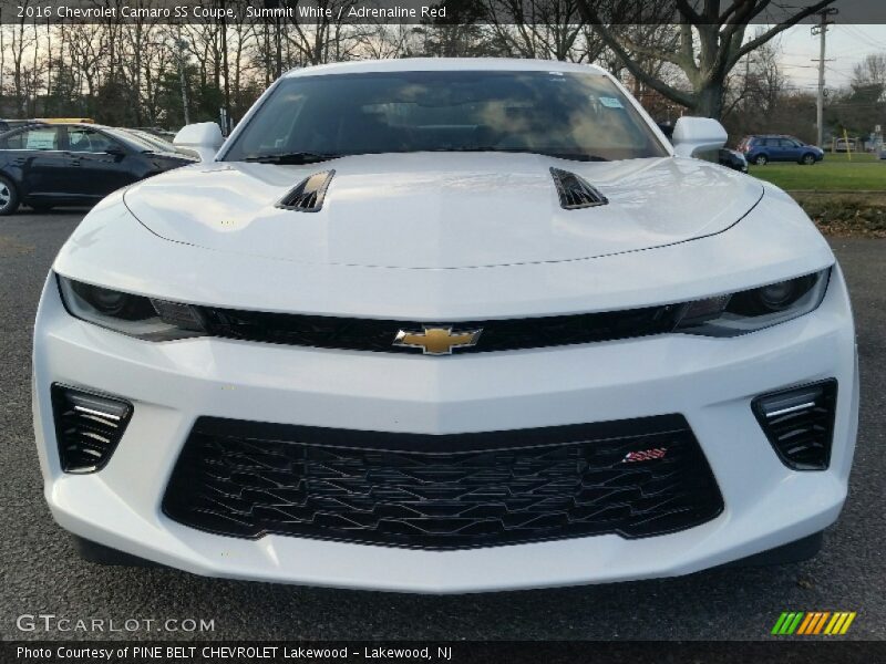 Summit White / Adrenaline Red 2016 Chevrolet Camaro SS Coupe