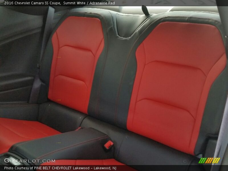 Rear Seat of 2016 Camaro SS Coupe