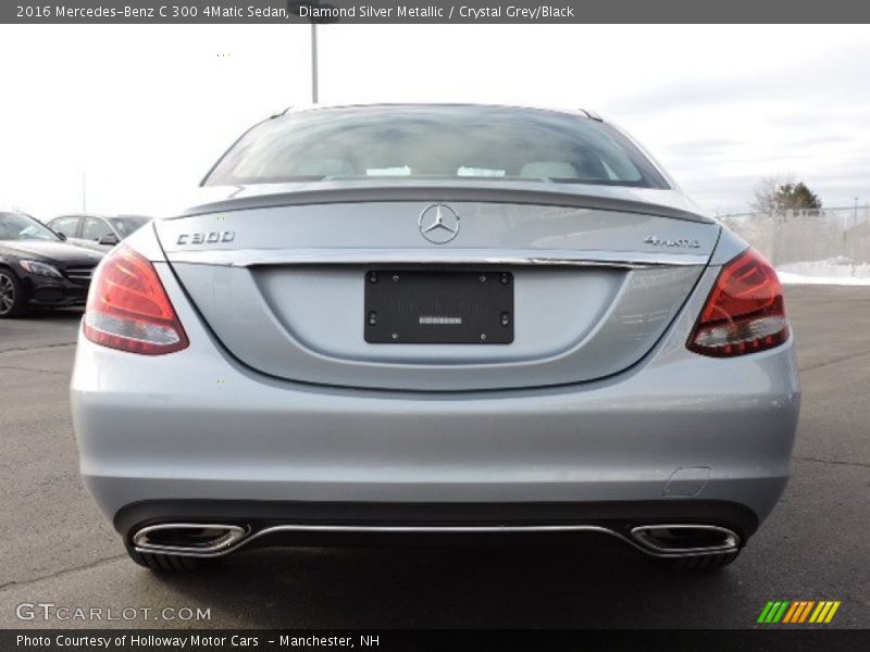 Diamond Silver Metallic / Crystal Grey/Black 2016 Mercedes-Benz C 300 4Matic Sedan