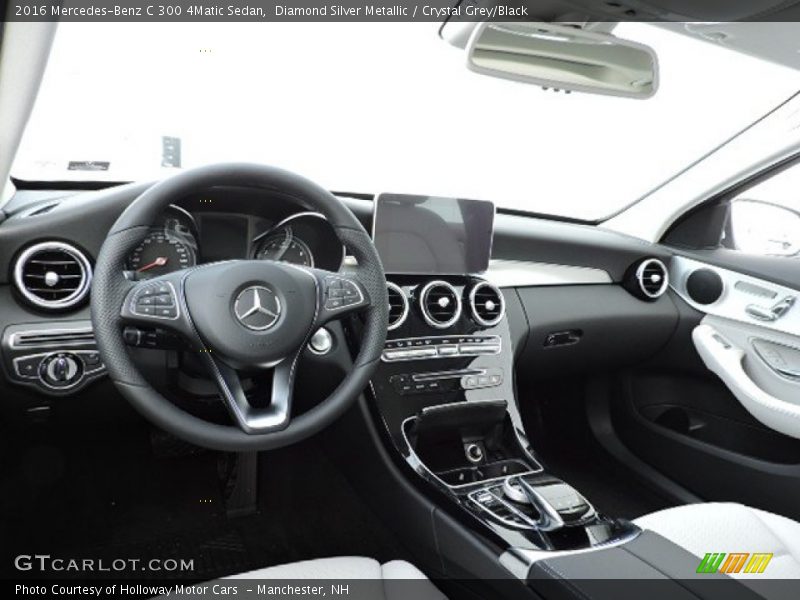 Diamond Silver Metallic / Crystal Grey/Black 2016 Mercedes-Benz C 300 4Matic Sedan