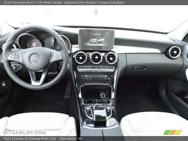 Diamond Silver Metallic / Crystal Grey/Black 2016 Mercedes-Benz C 300 4Matic Sedan
