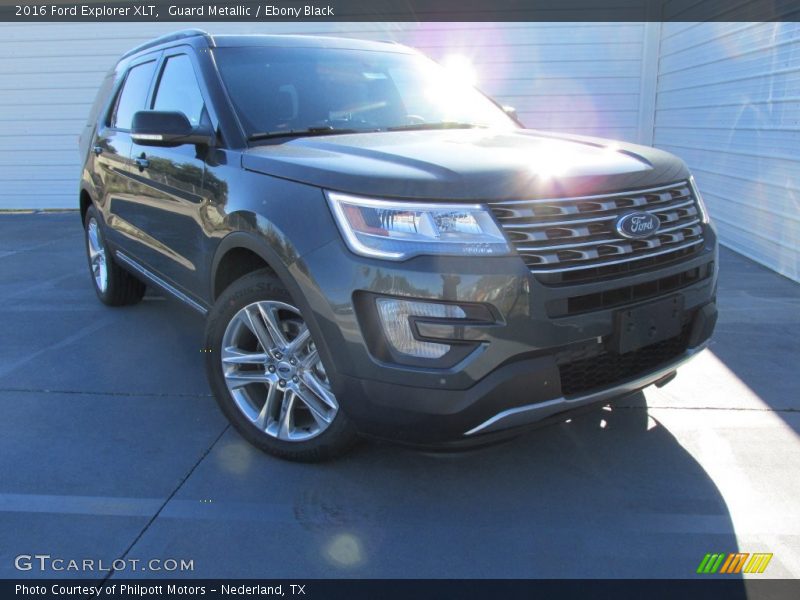 Guard Metallic / Ebony Black 2016 Ford Explorer XLT