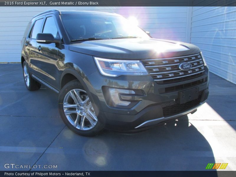 Guard Metallic / Ebony Black 2016 Ford Explorer XLT