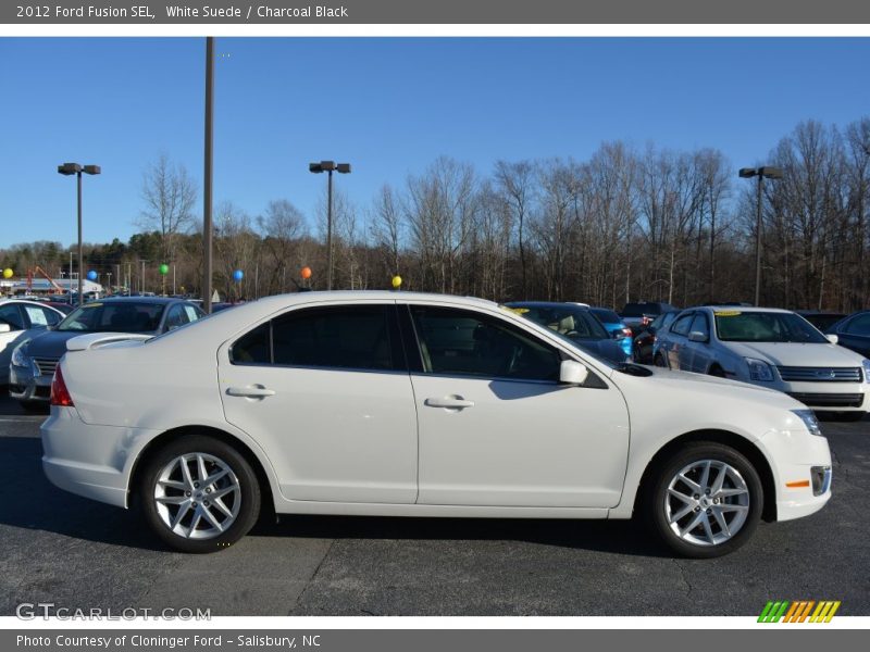 White Suede / Charcoal Black 2012 Ford Fusion SEL
